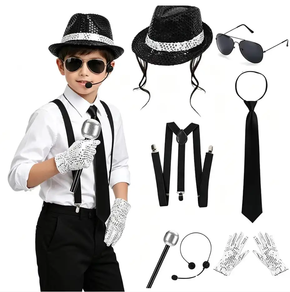 Men'S Accessories In The 80S - Jongens Mannen 80s Disco Kostuum Michael