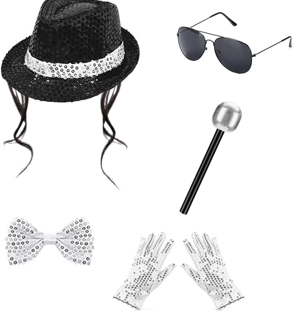 Men'S Accessories In The 90S - Heren Dance Star-kostuum Halloween jaren 80