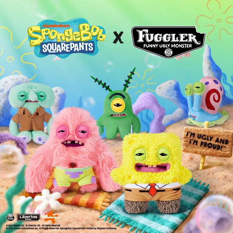 Men Keychain Accessories - Originele Fuggler SpongeBob Patrick sleutelhanger tas