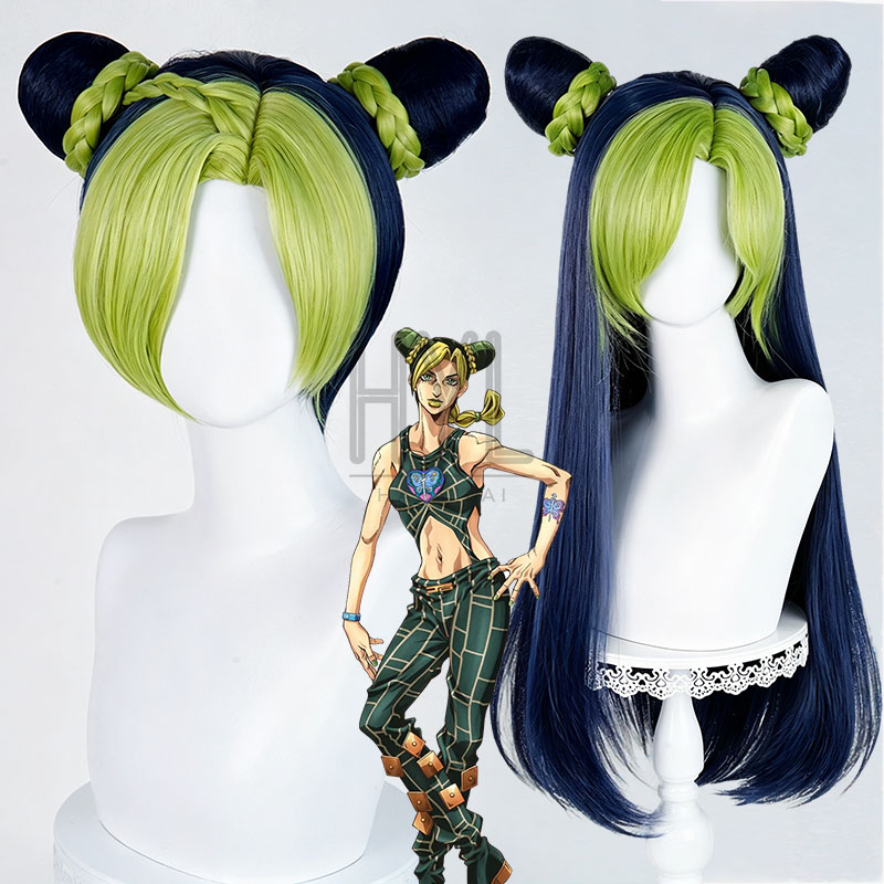 Men'S Vegan Accessories - Anime JOJO Jolyne Cujoh Cosplay Pruik