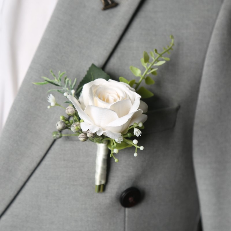 Men Accessories For Wrist - Trouwpak Corsage Man Bloem Bruiloft Man