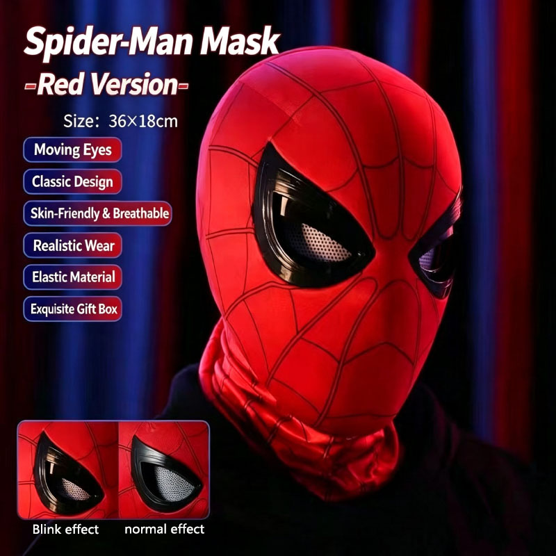 Men'S Accessories Clothing - Spider-Man hoofddeksel met beweegbare ogen, cool