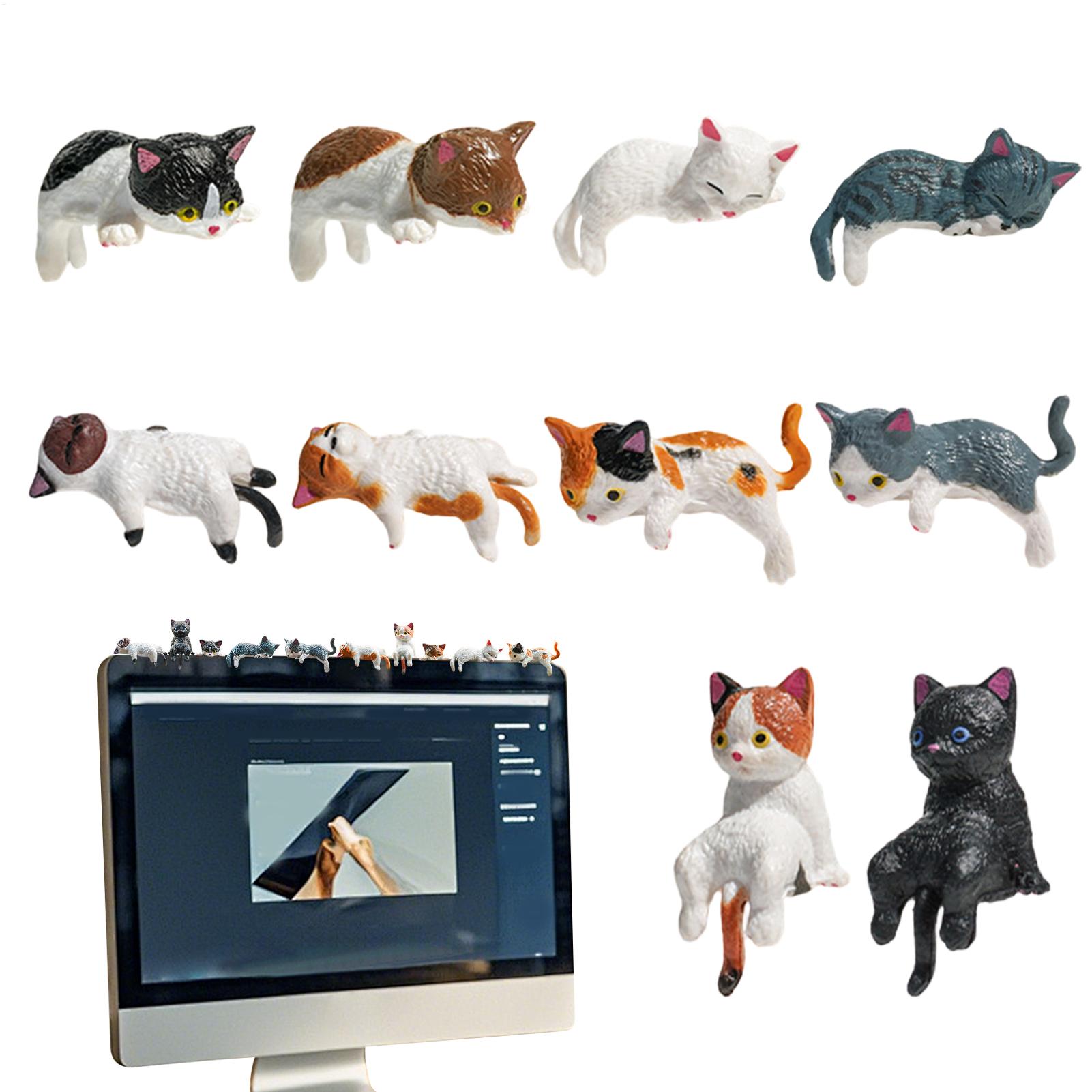 Men Accessories India - 10 stuks schattige mini-katten ornamenten voor