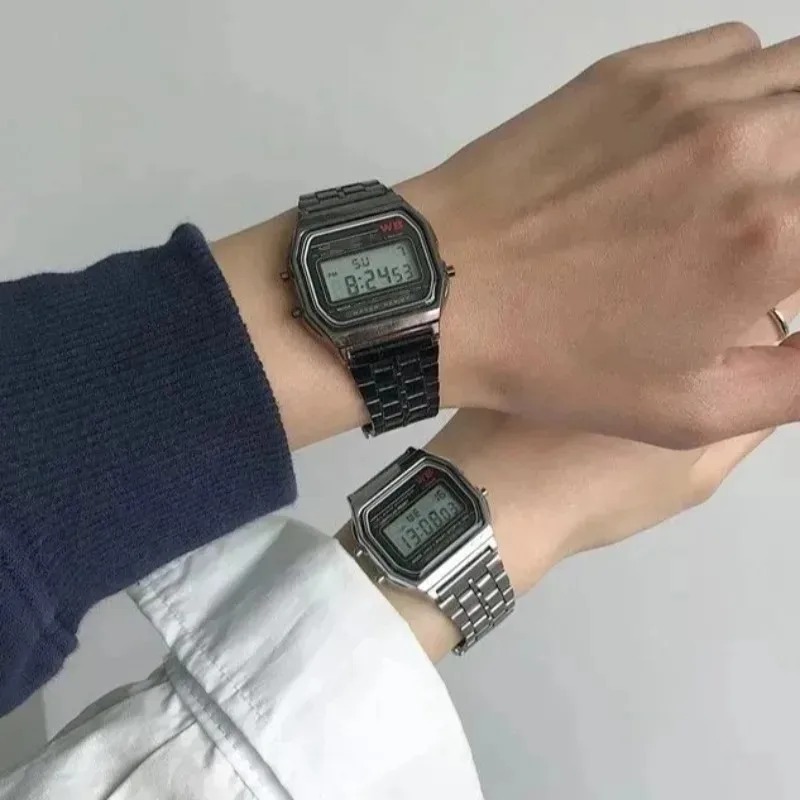 Men Accessories For Wrist - Luxe F91W stalen band horloges LED
