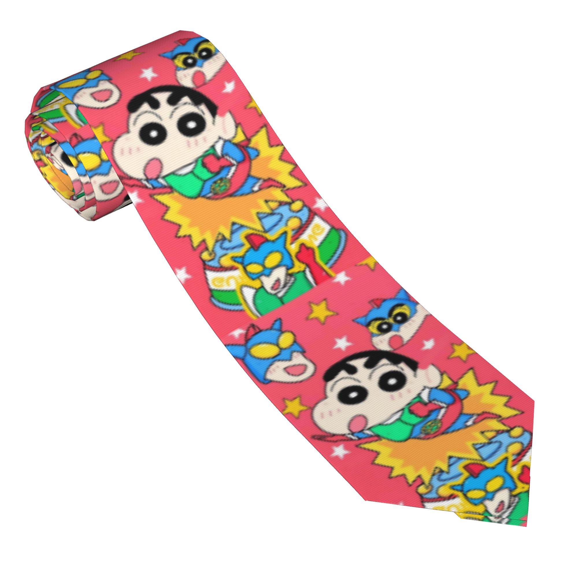 Men'S Accessories In The 90S - Stropdas Shinchans 90s Cartoon Heren Zijde