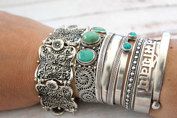 Men Accessories India - Tribal Etnische Boheemse Indiase Vintage Metalen
