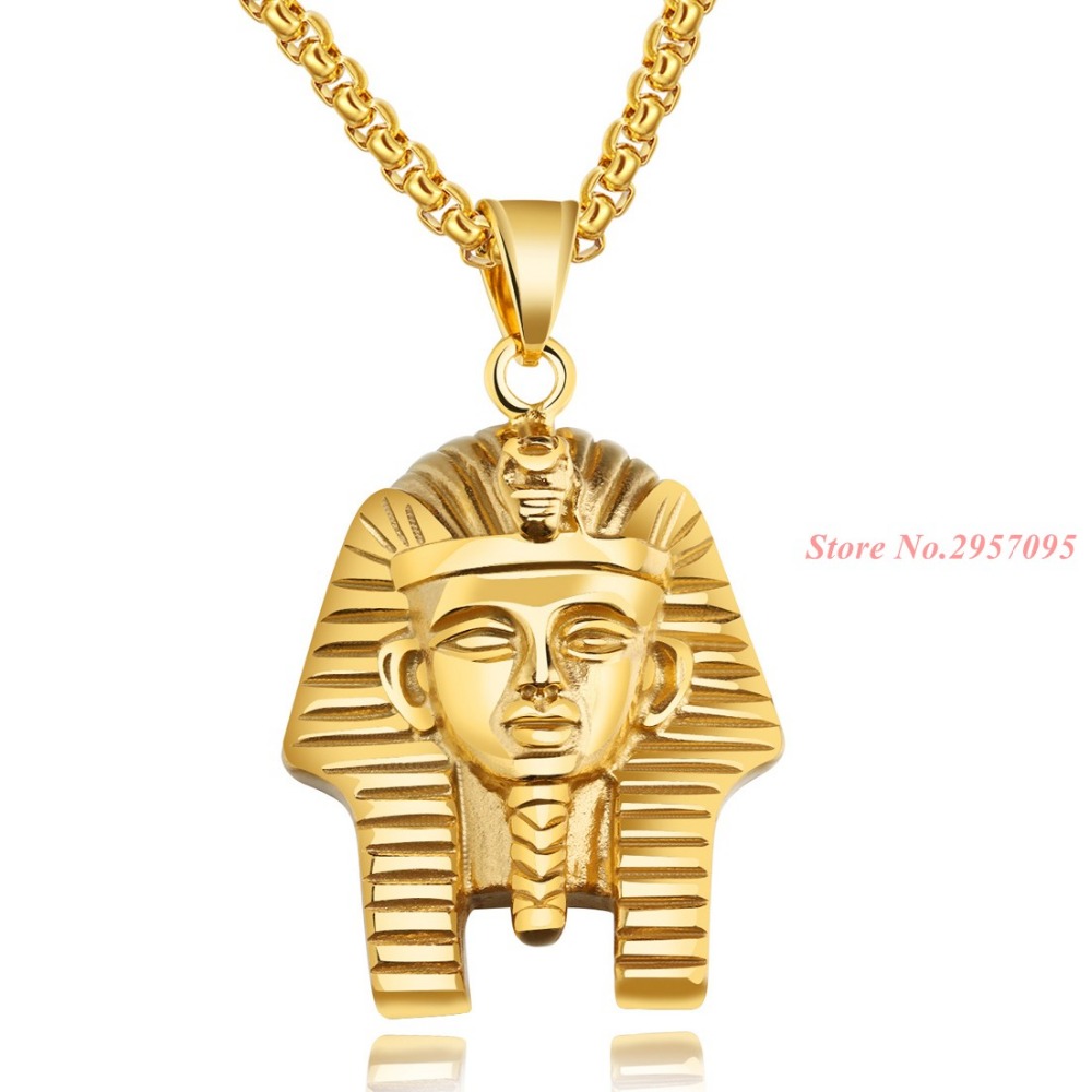 Men'S Accessories Jewelry Egypt - Egyptische Farao Vintage Hanger Rvs Goud