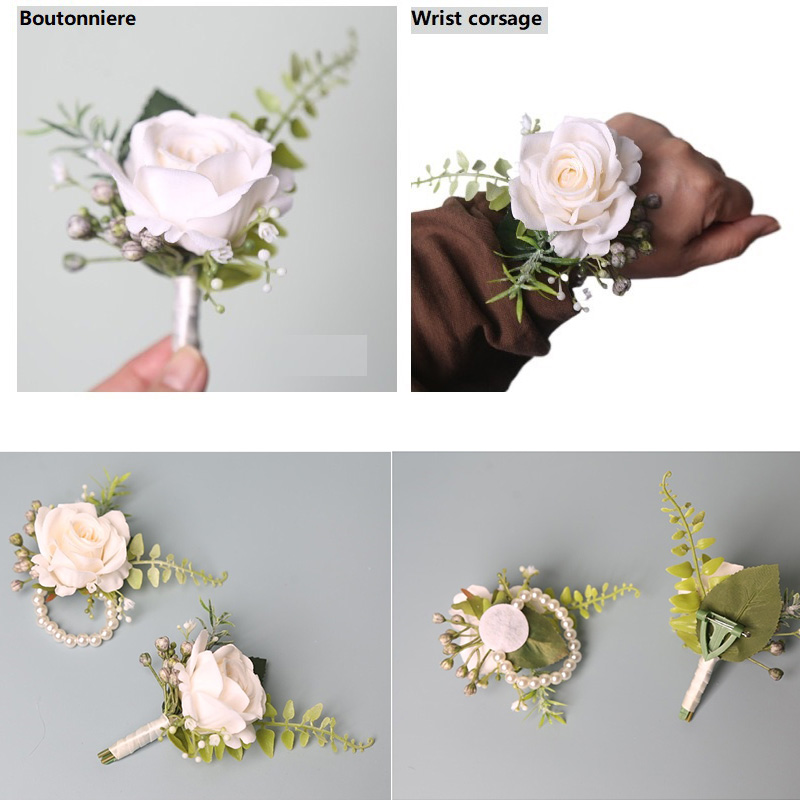 Trouwpak Corsage Man Bloem Bru - Men Accessories For Wrist recensie en prijs
