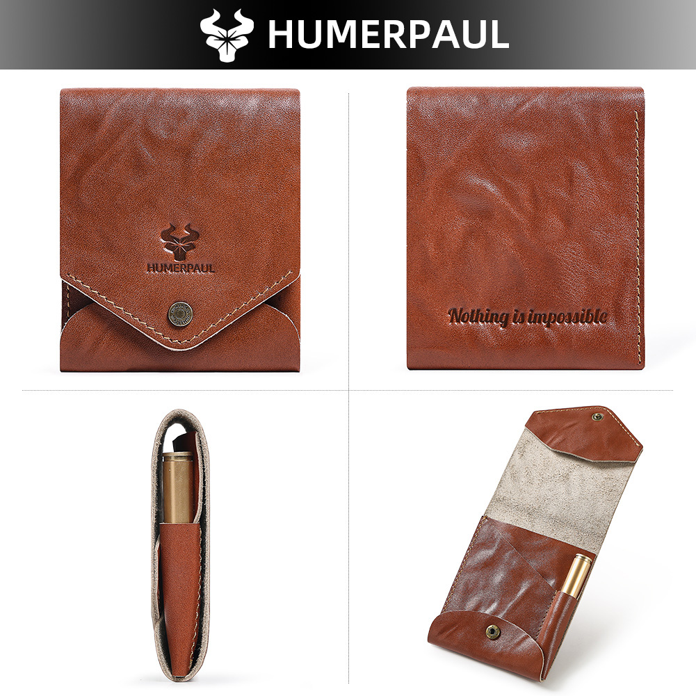Vintage lederen korte portemon - Coin Holder Men recensie en prijs
