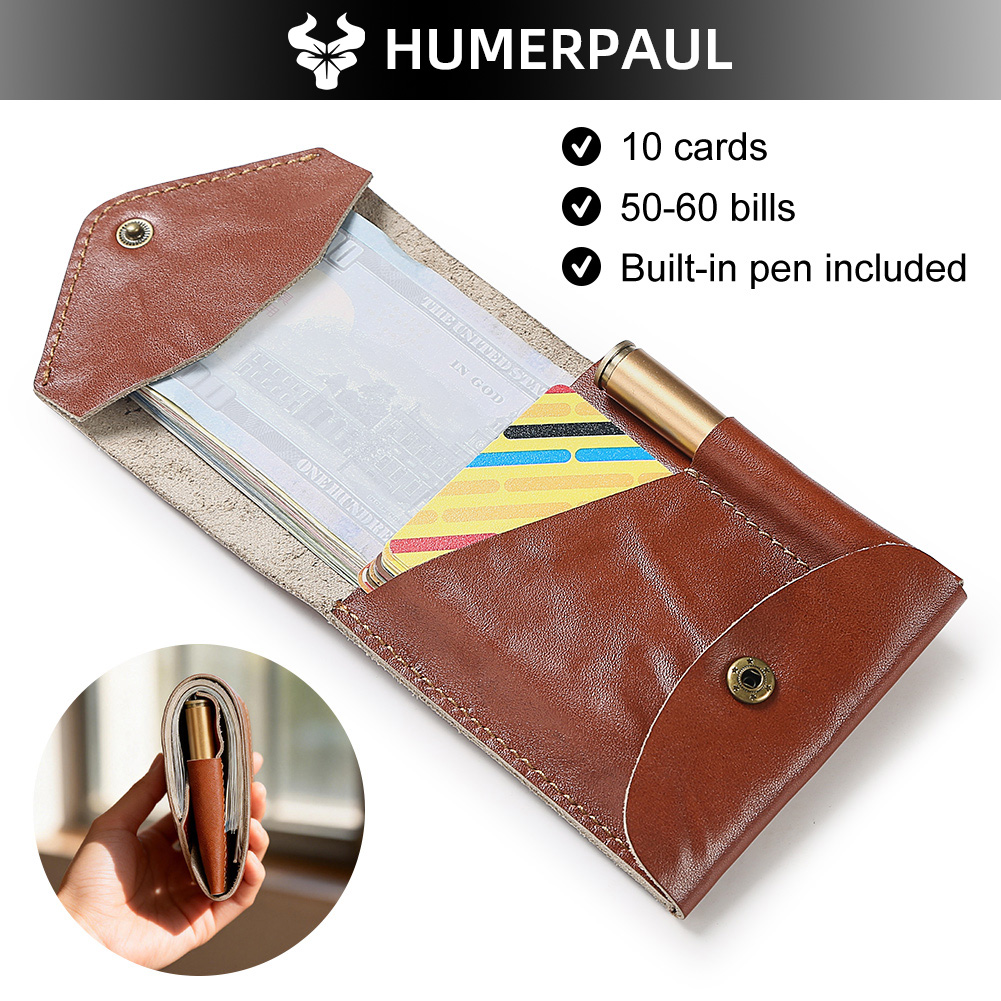 Vintage lederen korte portemon - Coin Holder Men recensie en prijs