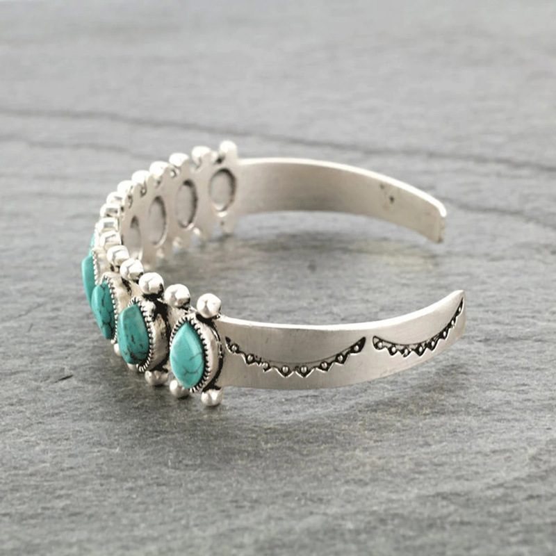 Vintage Tibet Turquoise Armban - Men Accessories India recensie en prijs