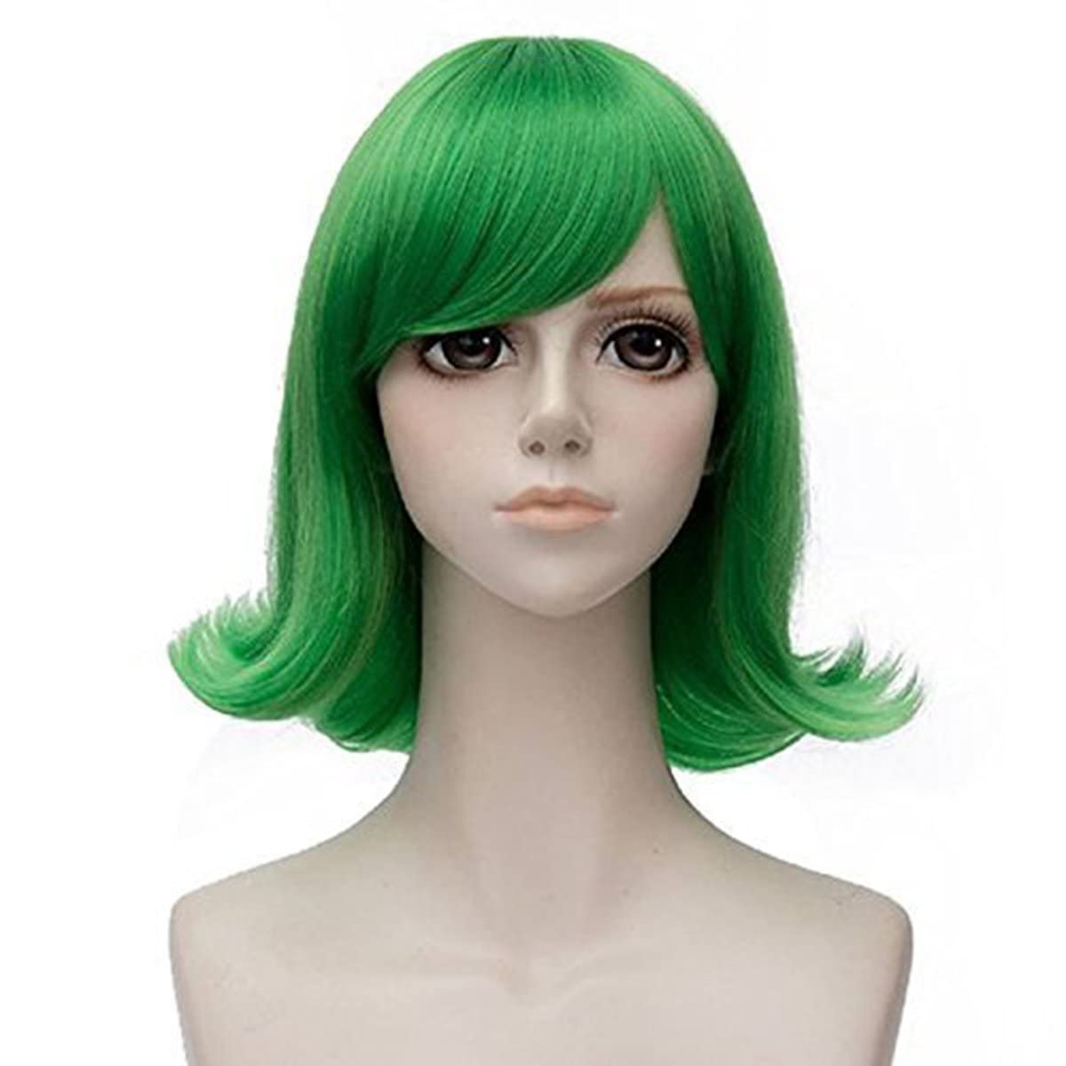 Kort groen golvend cosplay pru - Men'S Vegan Accessories recensie en prijs