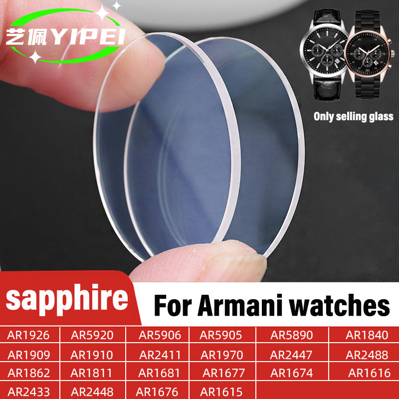 Platte Saffier Glas Horloge Kr - Men'S Accessories Armani recensie en prijs