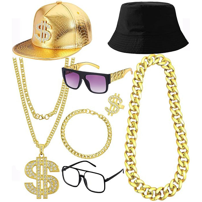 80s 90s Hiphop Kostuum Accesso - Men'S Accessories In The 80S recensie en prijs