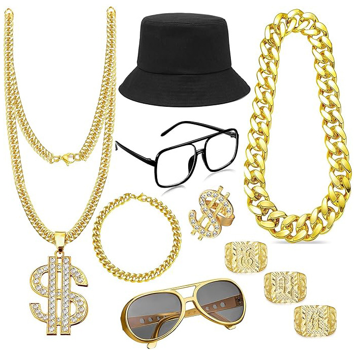 80s 90s Hiphop Kostuum Accesso - Men'S Accessories In The 80S recensie en prijs