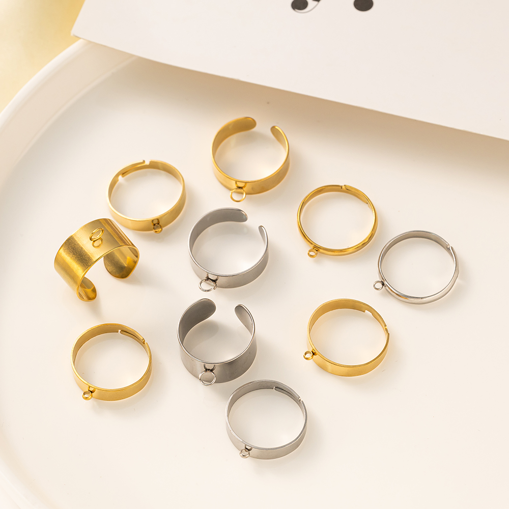 5 stks/partij Rvs Goud Kleur O - Men Accessories Ring recensie en prijs