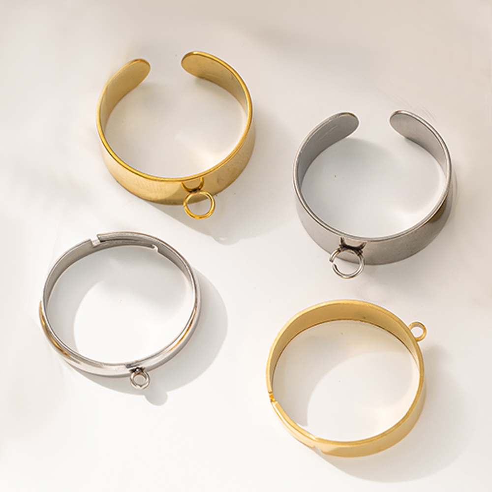 5 stks/partij Rvs Goud Kleur O - Men Accessories Ring recensie en prijs